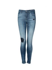 Guess Jeansy "Skinny" | W2RA46D3ZTF | Kobieta | Niebieski. Niebieskie jeansy damskie Guess, z podwyższonym stanem. W wyprzedaży za 349.00 zł.