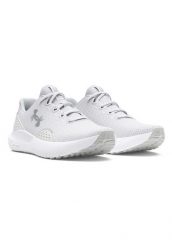 Buty sportowe dla kobiet UNDER ARMOUR UA CHARGED SURGE 4. Białe obuwie sportowe damskie Under Armour, bez wzorów, z gumy, do biegania. Za 297.25 zł.