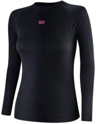 Brubeck Bluza Brubeck LS1734W Merino Wool damska : Kolor - Czarny, Rozmiar - XL. Czarne bluzy damskie Brubeck, xl, bez wzorów, bez kaptura. Za 275.42 zł.