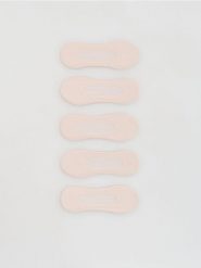 Skarpetki balerinki 5 pack - kremowy. Białe skarpety damskie Reserved, bez wzorów. Za 59.99 zł.