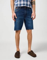 WRANGLER MĘSKIE SPODENKI JEANSOWE WRANGLER TEXAS SHORTS MEADOW HAZE 112362506. Szorty męskie Wrangler, m, bez wzorów, z jeansu. Za 169.99 zł.