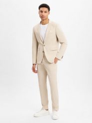 Finshley & Harding Garnitur - Oakland - Kalifornia Mężczyźni Slim Fit beżowy, 52. Brązowe garnitury męskie Finshley & Harding, bez wzorów, eleganckie. Za 1,049.95 zł.