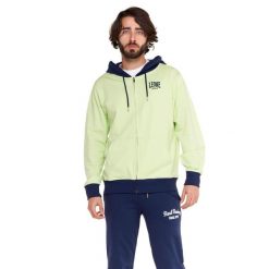 Bluza z bawełna z kaptur na siłownia na czas wolny. Czarne bluzy męskie LEONE 1947 APPAREL, bez wzorów, z bawełny, bez kaptura. W wyprzedaży za 218.92 zł.