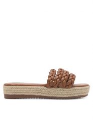 DeeZee Espadryle INCREDIBLE KL-E8875-2 Brązowy. Brązowe espadryle damskie DeeZee, bez wzorów, z syntetyku, bez obcasa, bez zapięcia. Za 129.99 zł.