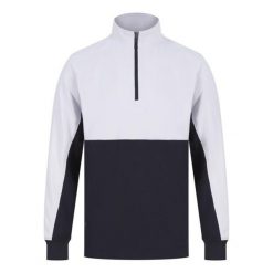 Męska Bluza Dresowa Z Zamkiem Błyskawicznym W Bloku Kolorystycznym. Białe bluzy męskie FINDEN & HALES, m, bez wzorów, z dresówki, bez kaptura. Za 168.99 zł.