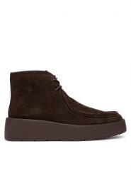 Calvin Klein Trzewiki Flatf Lace Up Apr Cut Boot HW0HW03273 Brązowy ciemny. Brązowe botki damskie Calvin Klein, ze skóry, bez obcasa, na płaskiej podeszwie, bez zapięcia. Za 699.99 zł.