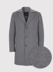 PAKO LORENTE – Męski szary płaszcz z wełną. Szare kurtki męskie Pako Lorente, na zimę, m, bez wzorów, z jeansu, eleganckie, bez kaptura. Za 349.99 zł.