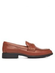 Tommy Hilfiger Loafersy Th Logo Leather Loafer FW0FW08705 Brązowy. Brązowe mokasyny damskie Tommy Hilfiger, ze skóry. Za 389.99 zł.