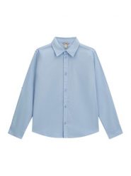 Guess Koszula L6YH02 W2675 Niebieski Regular Fit. Niebieskie koszule dla chłopców Guess, z aplikacjami, z bawełny, bez kołnierzyka, bez ramiączek. Za 234.99 zł.