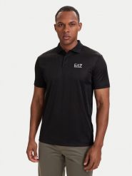 EA7 Emporio Armani Polo 7M002477 AF22277 UC001 Czarny Regular Fit. Czarne koszulki polo męskie EA7 Emporio Armani, m, bez wzorów, z syntetyku, bez ramiączek. Za 529.99 zł.