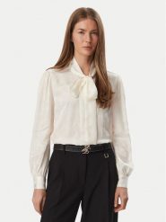 Tommy Hilfiger Bluzka WW0WW52238 Kremowy Regular Fit. Białe koszule damskie Tommy Hilfiger, bez wzorów, z wiskozy, bez kołnierzyka, bez ramiączek. Za 649.99 zł.
