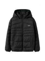 NAME IT Kurtka zimowa 13241669 Czarny Regular Fit. Czarne buty zimowe chłopięce Name it, na zimę, bez wzorów, z syntetyku, bez kaptura. Za 149.99 zł.