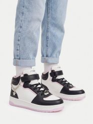 DeeZee Sneakersy CEO-BIC-AW26-DZ09 Biały. Białe buty sportowe dziewczęce DeeZee, bez wzorów, ze skóry, bez zapięcia. Za 119.99 zł.