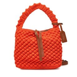 Torebka Gianni Chiarini. Pomarańczowe torebki do ręki damskie Gianni Chiarini, bez wzorów, klasyczne, bez dodatków. Za 569.99 zł.