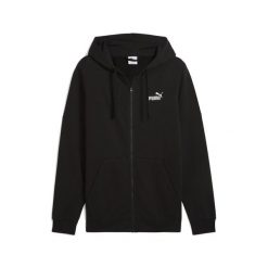 Męska rozpinana bluza z kapturem Essentials z logo No. 1 PUMA. Czarne bluzy męskie Puma, m, bez wzorów, do biegania. Za 239.00 zł.