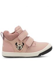 Mickey&Friends Trapery AW23-323DSTC Różowy. Czerwone buty zimowe dziewczęce Mickey&Friends, bez wzorów, ze skóry, bez zapięcia. Za 127.99 zł.