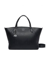 Armani Exchange Torebka XW003142 AF26569 UC001 Czarny. Czarne torebki do ręki damskie Armani Exchange, bez wzorów, ze skóry, bez dodatków. Za 829.99 zł.