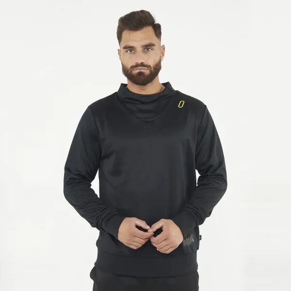 Techniczna bluza treningowa MUZO. Zielone bluzy męskie Legea, m, bez wzorów, z materiału, bez kaptura, na fitness i siłownię. Za 72.00 zł.