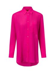 HUGO Bluzka Elodina Kobiety wyrazisty róż, 40. Czerwone bluzki damskie Hugo, bez wzorów, z wiskozy, eleganckie, bez kołnierzyka, bez ramiączek. Za 479.95 zł.