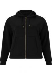 Damska bluza z kapturem zapinana na zamek Q Sportswear Tiamo. Czarne bluzy sportowe damskie ENDURANCE Q, bez wzorów, z materiału, z kapturem, do biegania. Za 382.40 zł.