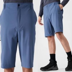 SPODENKI MĘSKIE 4F TREKKINGOWE SZYBKOSCHNĄCE TFSHM0877 KRÓTKIE KOLOR CZARNY. Czarne krótkie spodenki sportowe męskie 4f, l, bez wzorów, z bawełny, do biegania. Za 169.99 zł.