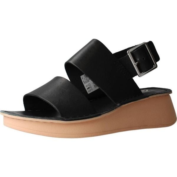Sandały CLARKS VELHILL STRAP Czarny. Czarne sandały damskie Clarks, bez wzorów, ze skóry, bez obcasa, bez zapięcia. Za 254.99 zł.