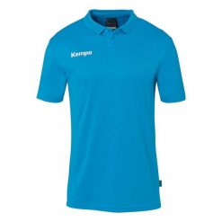 Polo Kempa Poly. Niebieskie koszulki polo męskie Kempa, m, bez wzorów, bez ramiączek. Za 163.50 zł.