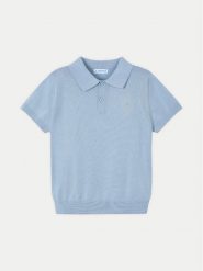 Mayoral Polo 3104 Niebieski Regular Fit. Niebieskie t-shirty dla chłopców Mayoral, bez wzorów, z bawełny, bez ramiączek. Za 79.99 zł.