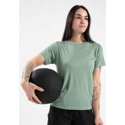 Mokena Koszulka - Zielony. Zielone koszulki sportowe damskie GORILLA WEAR, bez wzorów, sportowe, bez kołnierzyka. Za 198.00 zł.