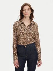 Marciano Guess Koszula 5GGH32 7298A Beżowy Regular Fit. Brązowe bluzki damskie Marciano Guess, z aplikacjami, z wiskozy, bez kołnierzyka, bez ramiączek. Za 539.99 zł.