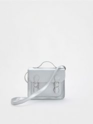 Torebka teczka - srebrny. Szare torby i plecaki dziecięce Reserved, ze skóry. W wyprzedaży za 27.99 zł.