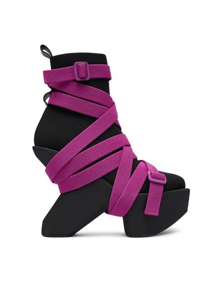 United Nude Botki Boulder Bond Boot 11022999117 Czarny. Czarne botki damskie United Nude, bez obcasa, na słupku, bez zapięcia. Za 1,889.00 zł.