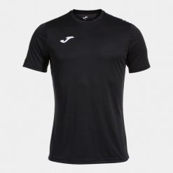 Koszulka Joma Olimpiada. Czarne koszulki sportowe męskie Joma, l, bez wzorów, z materiału, bez kołnierzyka, bez ramiączek. Za 156.00 zł.