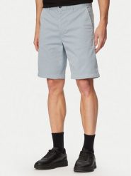 BOSS Szorty materiałowe 50536723 Niebieski jasny Slim Fit. Niebieskie szorty męskie Boss, m, bez wzorów, z bawełny. Za 449.99 zł.