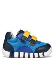 Geox Sneakersy B Iupidoo Boy B3555C 01454 C4DF4 Niebieski. Niebieskie buty sportowe chłopięce Geox, bez wzorów, z materiału, bez zapięcia. Za 249.99 zł.