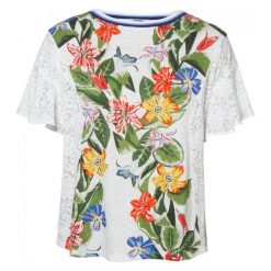 Desigual Koszulka Damska Ts Silvana S Biały. Bluzki damskie marki Desigual. Za 249.00 zł.