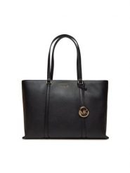 MICHAEL Michael Kors Torebka Temple 30R4G1LT3L Czarny. Czarne torebki do ręki damskie MICHAEL Michael Kors, bez wzorów, ze skóry, bez dodatków. Za 989.99 zł.
