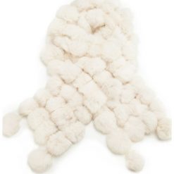 Szal damski 87-7F-009-0. Szare szaliki i chusty damskie Wittchen, na zimę, z futra. Za 329.00 zł.