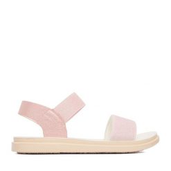 Sandały DeeZee. Czerwone sandały dziewczęce DeeZee, bez zapięcia. Za 69.99 zł.