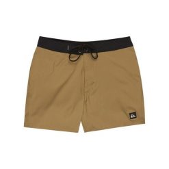 Spodenki boardshort dla Mężczyzn SURFSILK KAIMANA 16". Brązowe szorty męskie Quiksilver, l, bez wzorów, z elastanu. Za 229.99 zł.