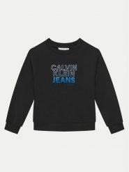 Calvin Klein Jeans Bluza IB0IB02376 Czarny Relaxed Fit. Czarne bluzy dla chłopców Calvin Klein Jeans, bez wzorów, z bawełny, bez ramiączek, bez kaptura. Za 189.99 zł.