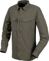 Helikon-Tex Helikon - Koszula Defender Mk2 Tropical - Olive. Zielone koszule męskie HELIKON-TEX, m, bez wzorów, bez kołnierzyka, bez ramiączek. Za 199.99 zł.