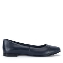 Baleriny Lasocki. Niebieskie baleriny damskie Lasocki, bez wzorów, bez obcasa. Za 139.99 zł.