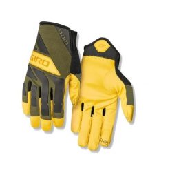 GIRO rękawiczki rowerowe męskie trail builder olive buckskin GR-7099291. Czarne rękawiczki męskie GIRO, bez wzorów, sportowe. Za 125.35 zł.