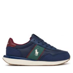 Sneakersy Polo Ralph Lauren. Niebieskie trampki i tenisówki chłopięce Polo Ralph Lauren, bez wzorów, bez zapięcia. Za 474.99 zł.