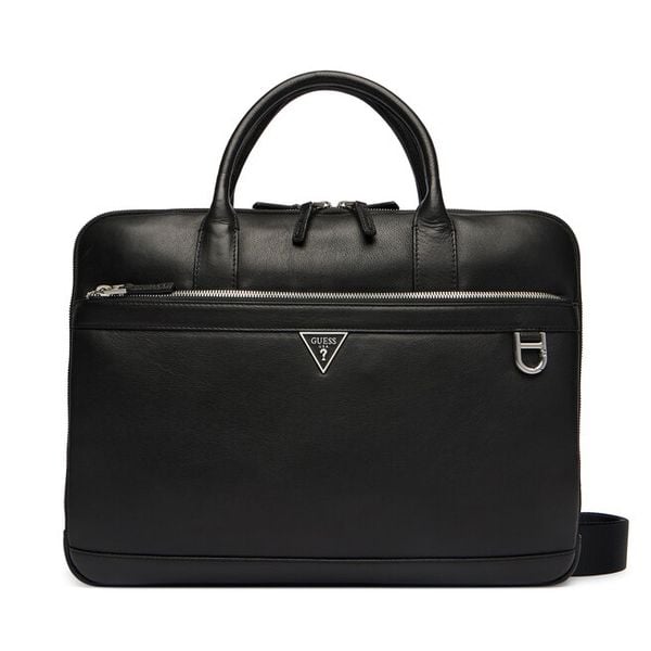 Torba na laptopa Guess. Czarne torby na laptopa męskie Guess, z aplikacjami. Za 562.99 zł.