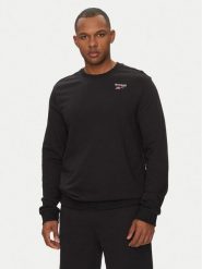 Reebok Bluza 100221788 Czarny Regular Fit. Czarne bluzy męskie Reebok, l, bez wzorów, z bawełny, bez kaptura. Za 129.99 zł.