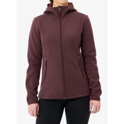 Bluza z kapturem damska Vaude Idris Fleece Hoody. Czerwone bluzy sportowe damskie Vaude, bez wzorów, z kapturem, trekkingowe. Za 346.49 zł.
