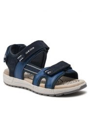 Geox Sandały J Sandal Alben Boy J35AVA 01520 CF44M D Granatowy. Niebieskie sandały chłopięce Geox, ze skóry, bez zapięcia. Za 309.99 zł.