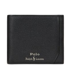 Portfel Polo Ralph Lauren. Czarne portfele męskie Polo Ralph Lauren, bez wzorów. Za 549.99 zł.